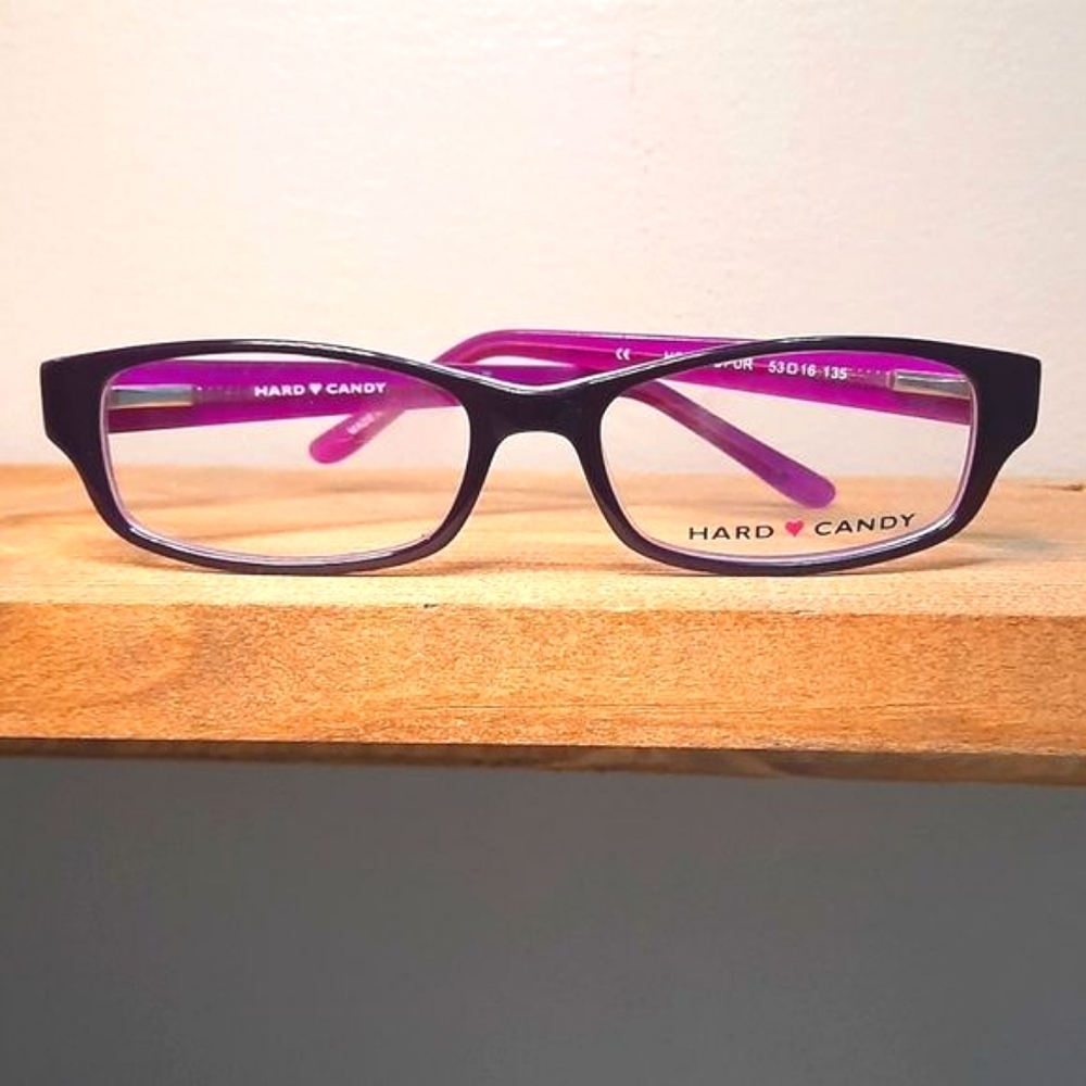 NEW prescription-ready Eyeglass Frame purple Full Rim 53-16-135, modern glasses